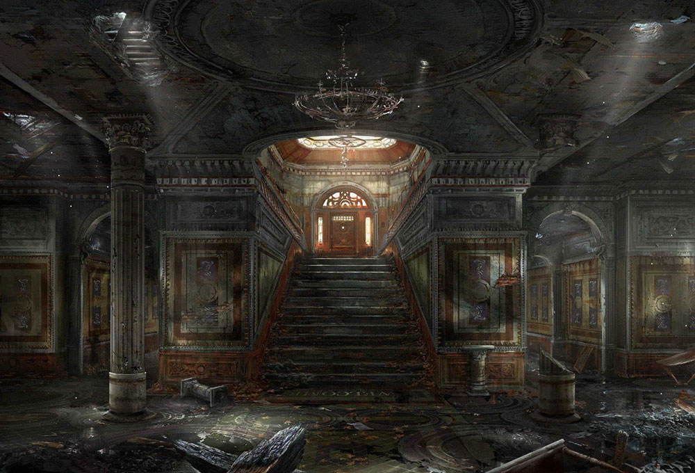 Adam's House Interior Art from Gears of War