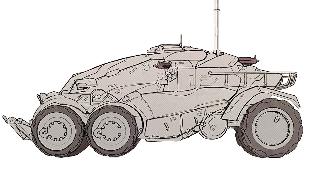 Armadillo APC Artwork from Gears of War