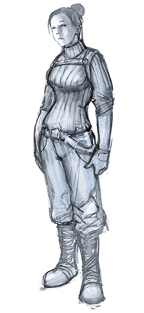 Civilian Concept Art from Gears of War