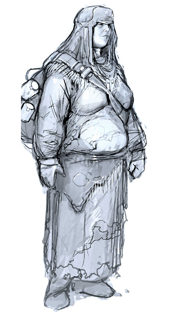 Civilian Concept Art from Gears of War