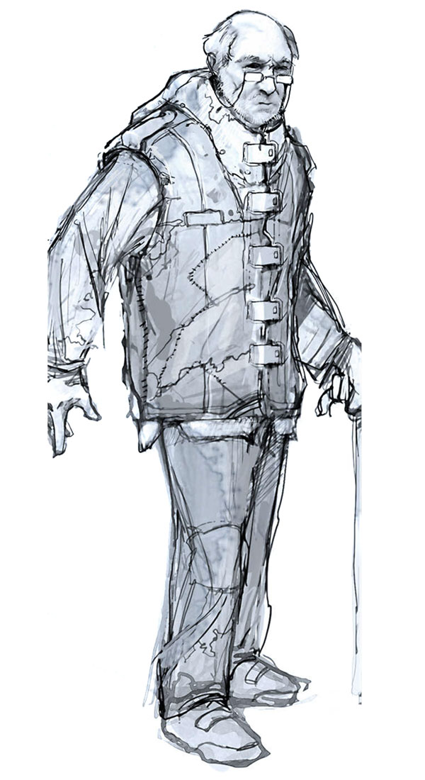 Civilian Concept Art from Gears of War