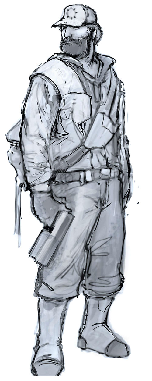 Civilian Concept Artwork from Gears of War