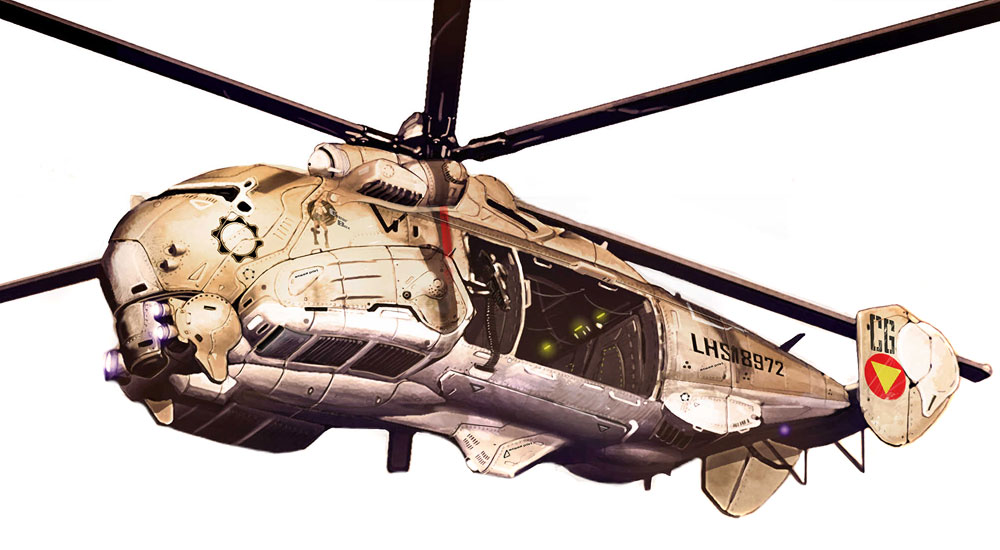 COG Chopper Art from Gears of War