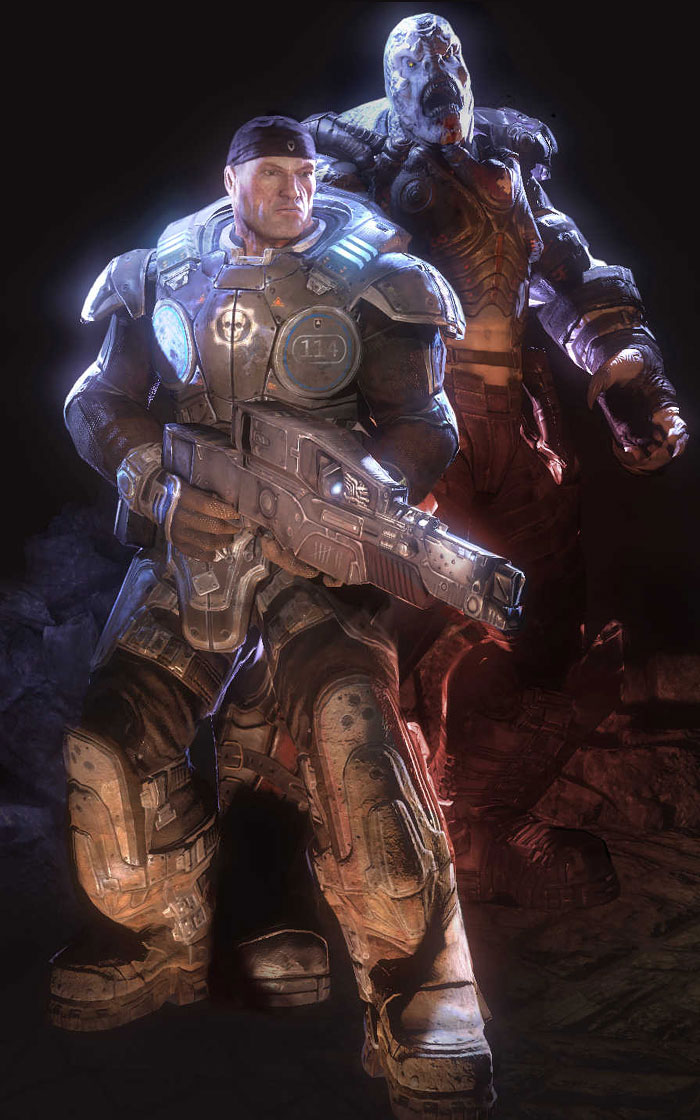 COG Soldier Art from Gears of War