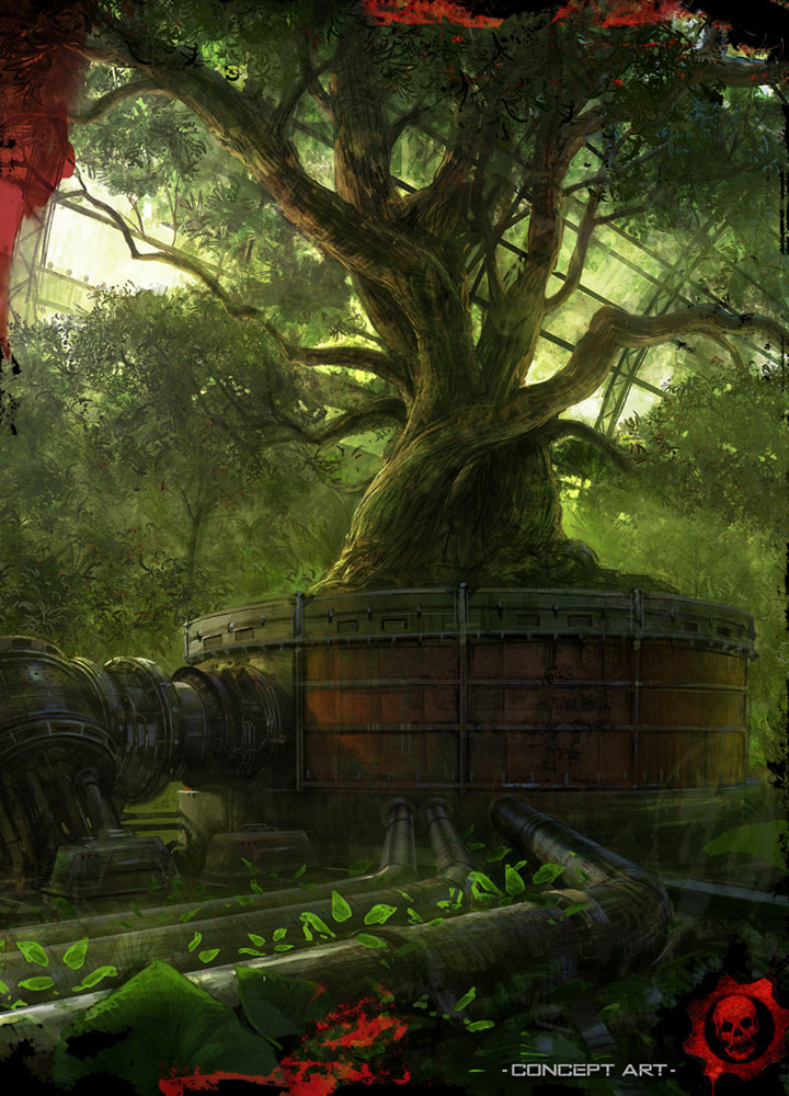 Conservatory Artwork from Gears of War