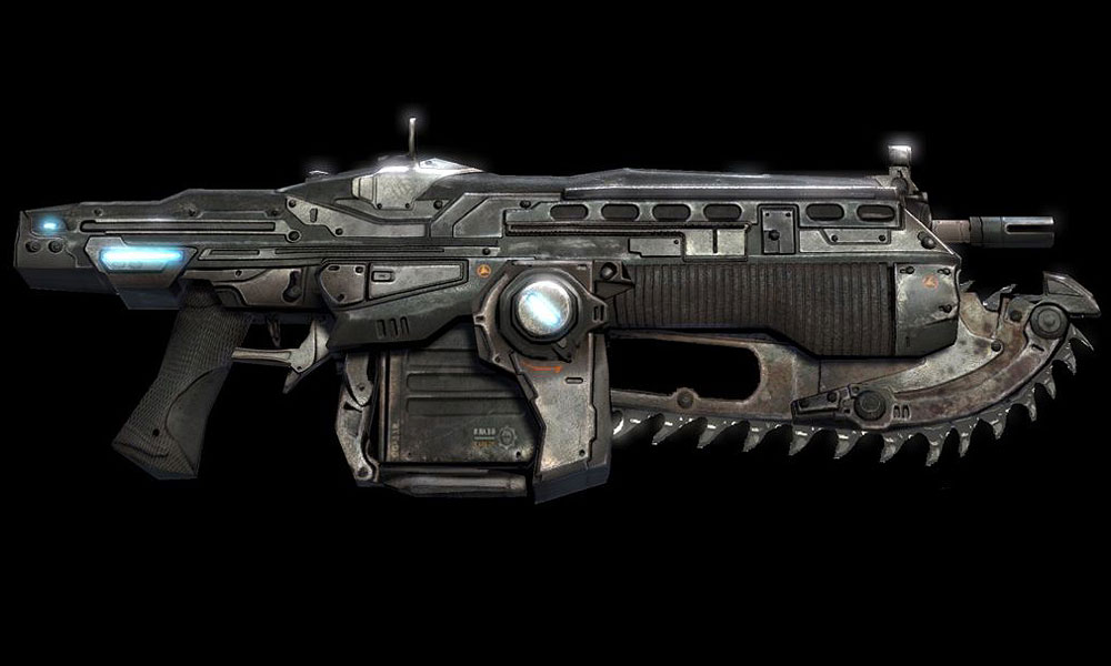 Lancer Assault Rifle Art from Gears of War