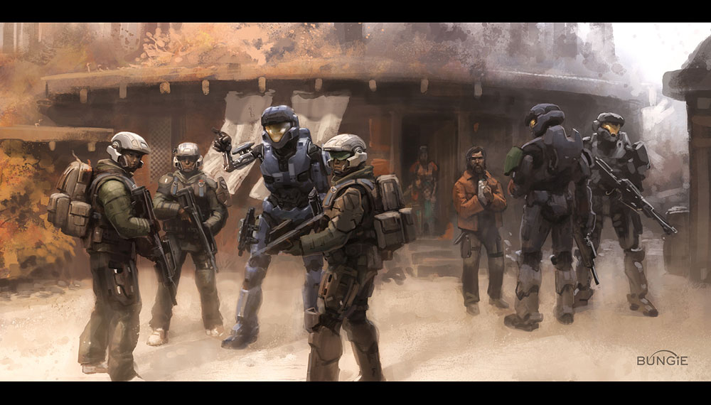 Civilians Concept Art from Halo: Reach