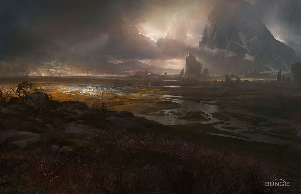 Planet Reach Concept Art from Halo: Reach