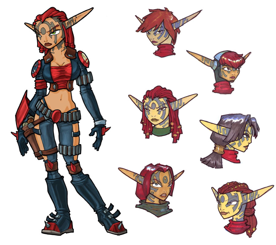 Ashelin Art from Jak II