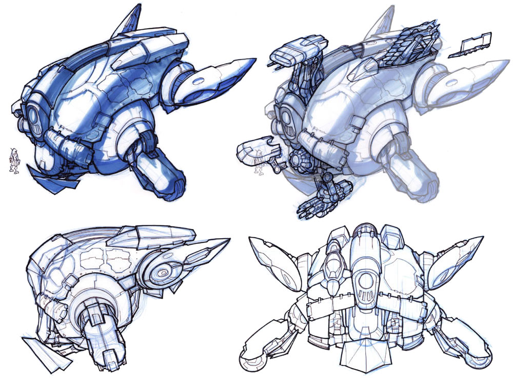 Baron Mech Art from Jak II