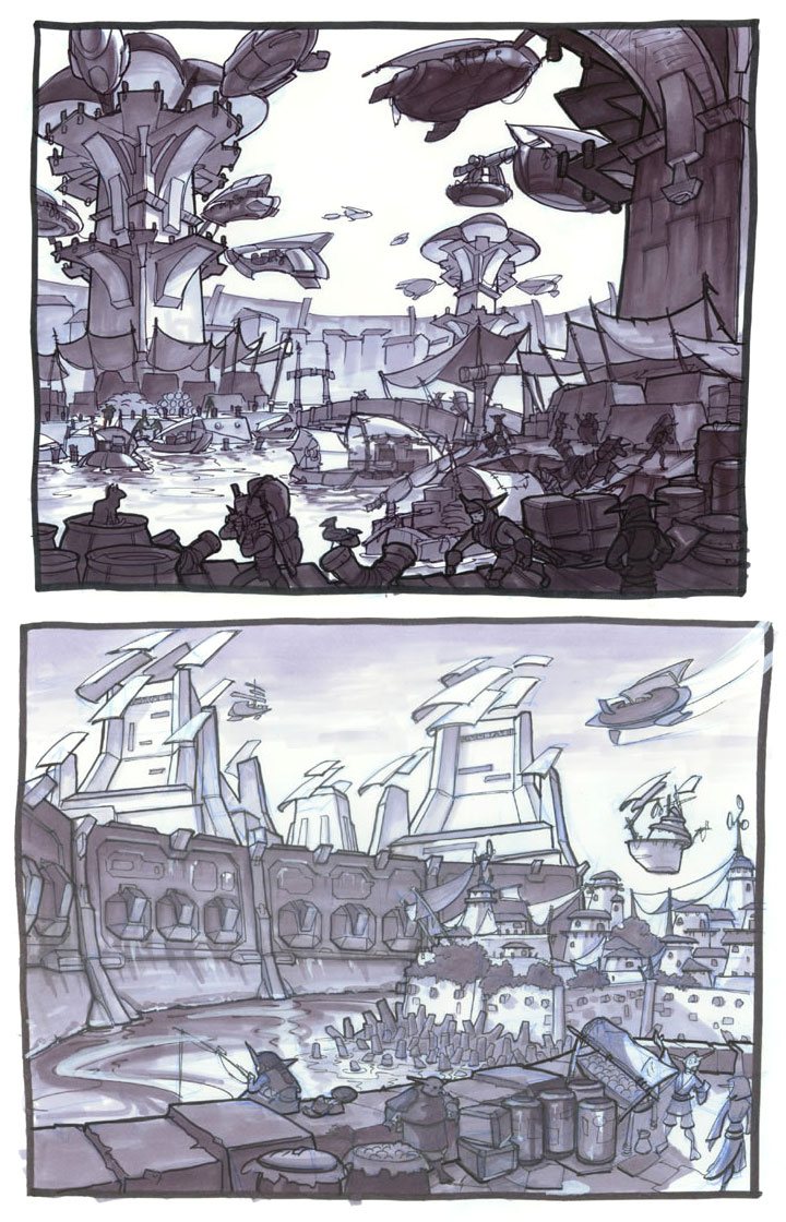 City Docks Art from Jak II