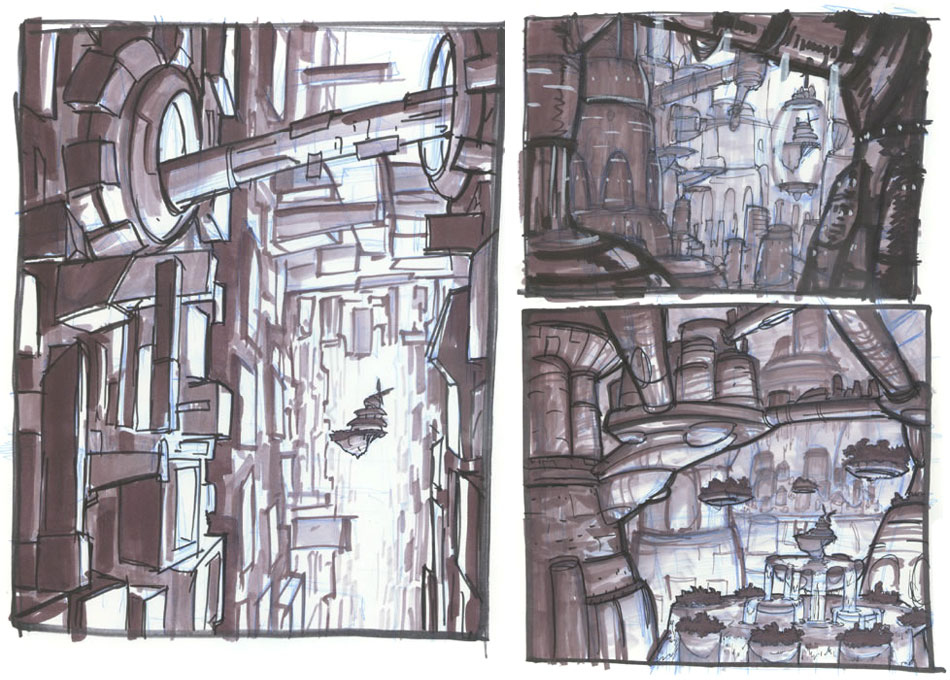 Future City Art from Jak II
