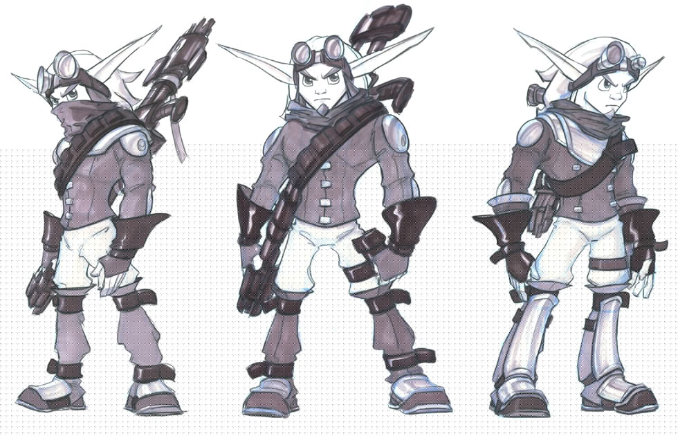 Jak Concept Sketches from Jak II