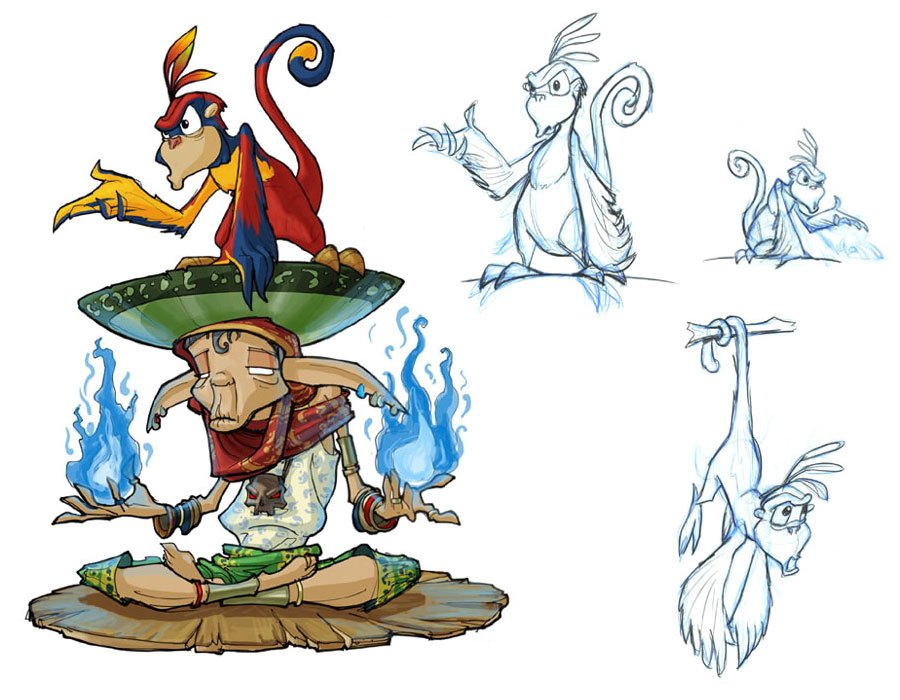 Pecker & Onin Art from Jak II