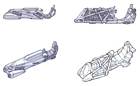 Racing Vehicles Sketches