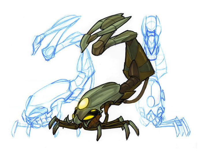 Scorpian Art from Jak II