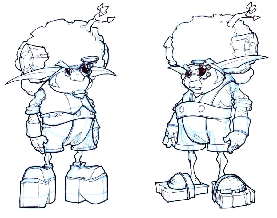Young Samos Concept Art from Jak II