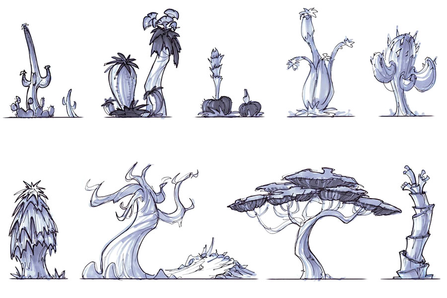 Desert Trees Art from Jak 3