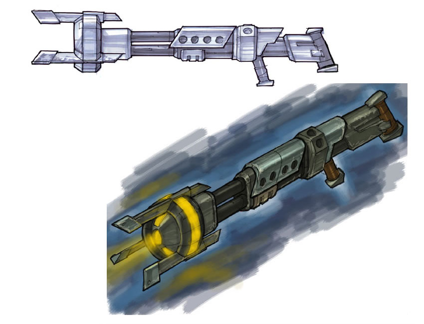 Gun Design - Yellow Art from Jak 3