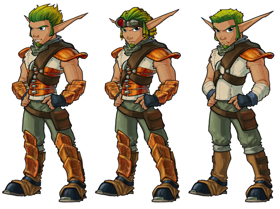 Jak Armor Concept Art from Jak 3