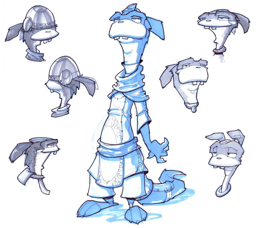 Ottsel Dummy Sketches from Jak 3