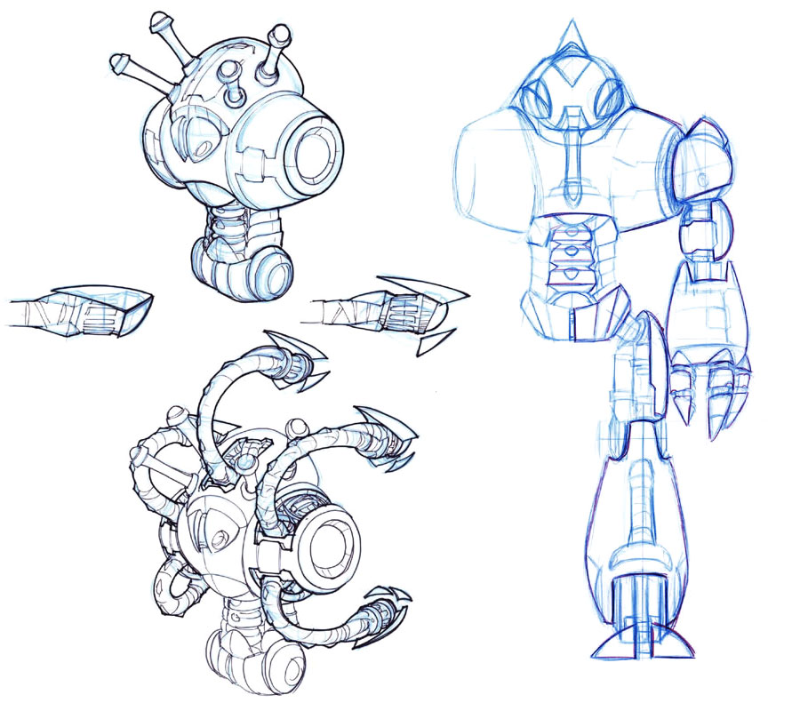 Robot Sketch from Jak 3