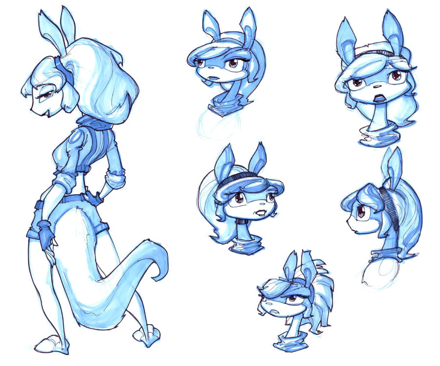 Tess Sketches from Jak 3