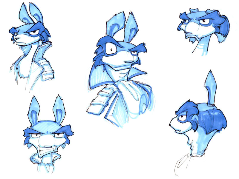 Veger Faces Art from Jak 3