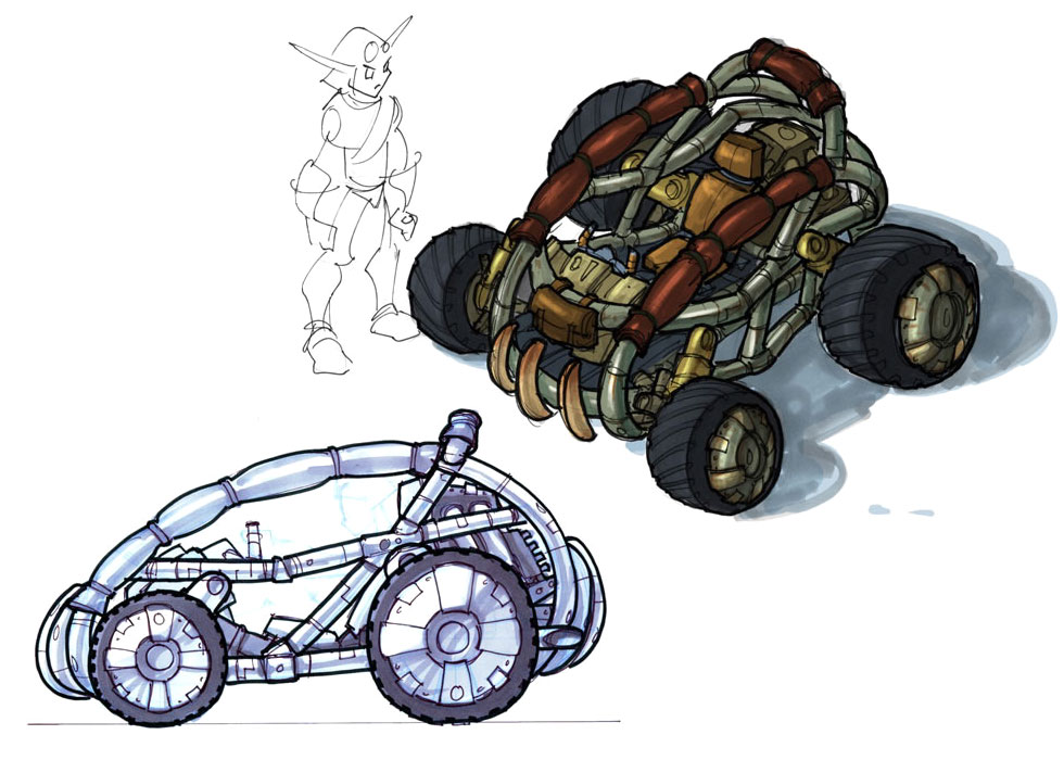 Vehicle Design Art from Jak 3