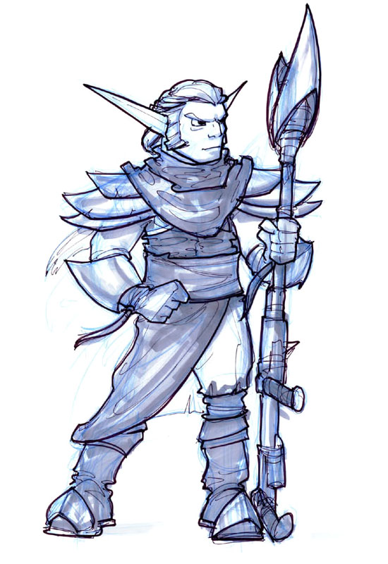 Wastelander Sketch from Jak 3