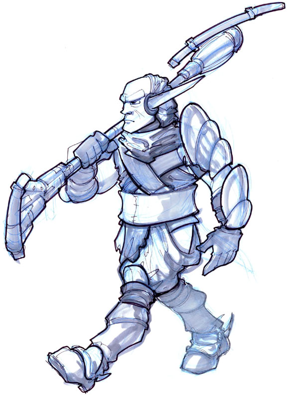 Wastelander Sketch from Jak 3