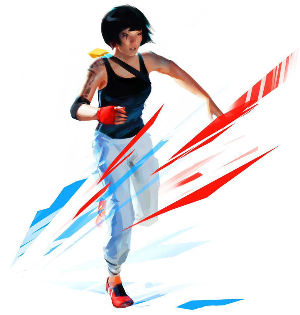 Faith Connors Concept Art from Mirror's Edge