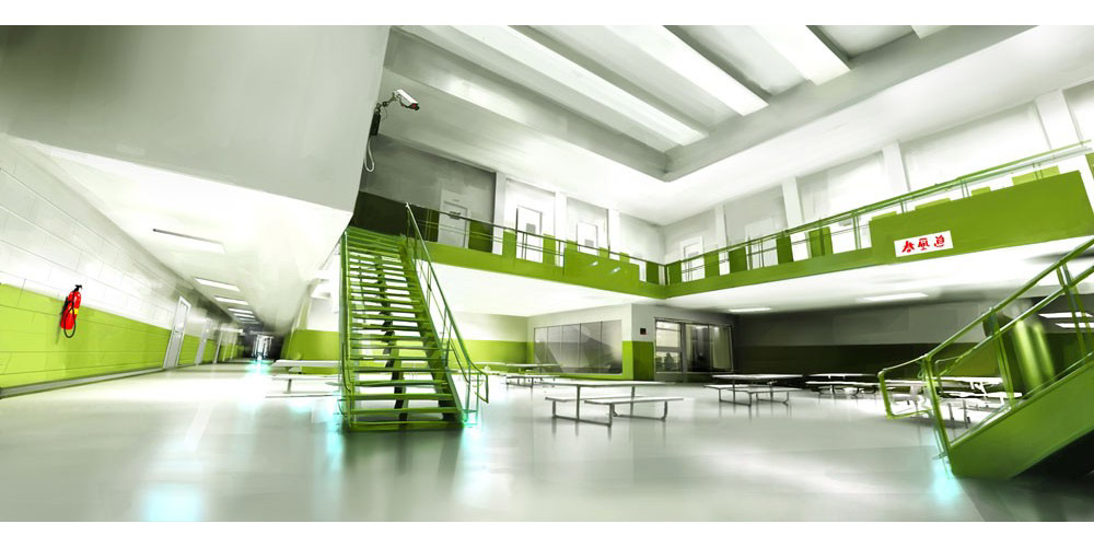 Interior Concept Artwork from Mirror's Edge