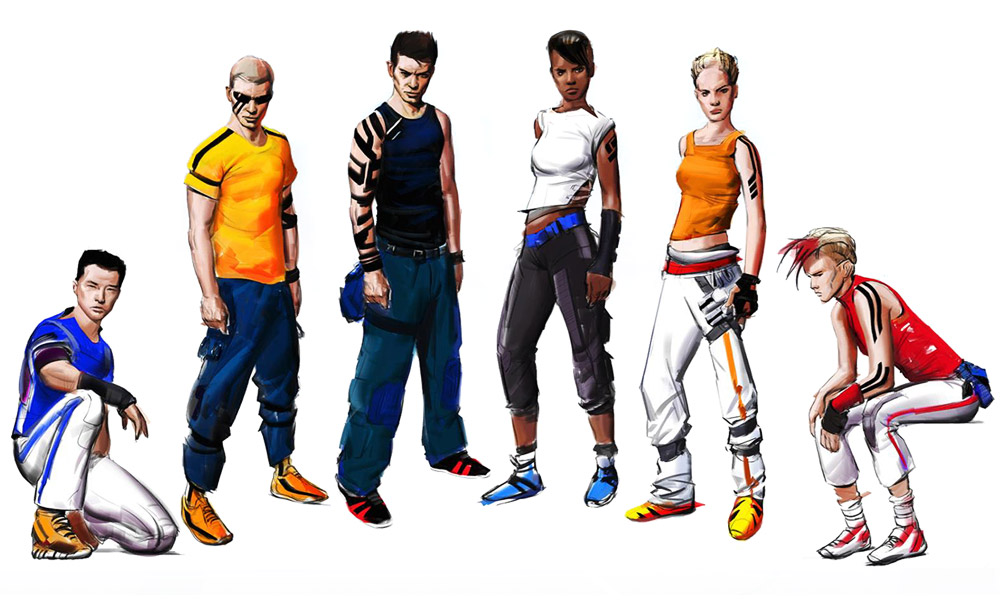 Runners Art from Mirror's Edge