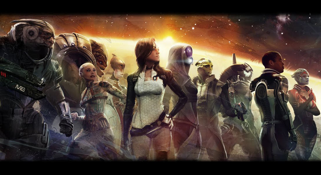 ME2 Characters Art from Mass Effect 2