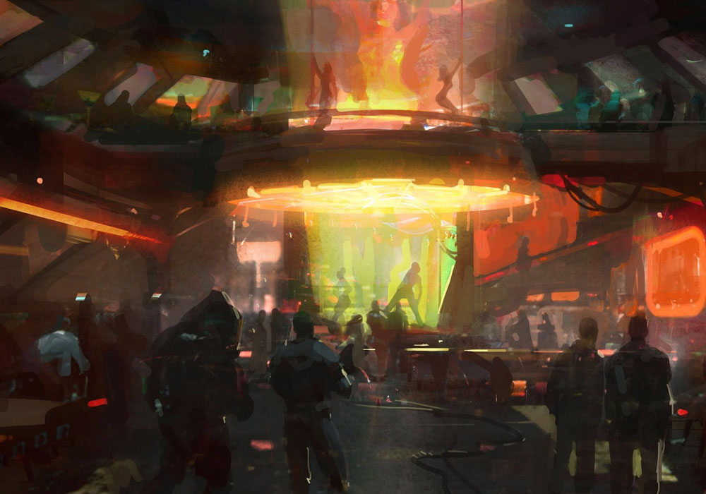 Strip Club Art from Mass Effect 2