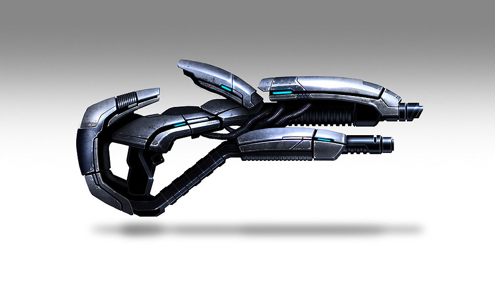 Geth Plasma Shotgun Art from Mass Effect 2