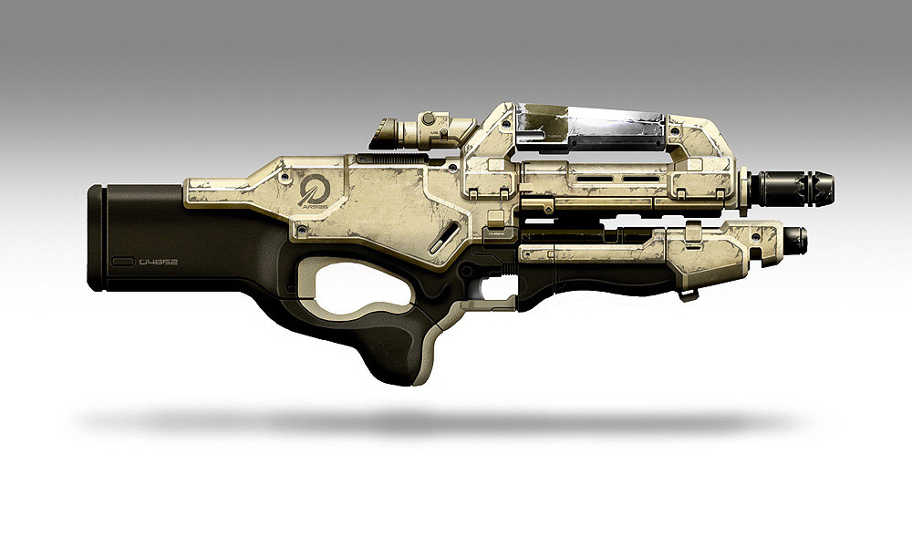 M-96 Mattock Heavy Rifle Art from Mass Effect 2