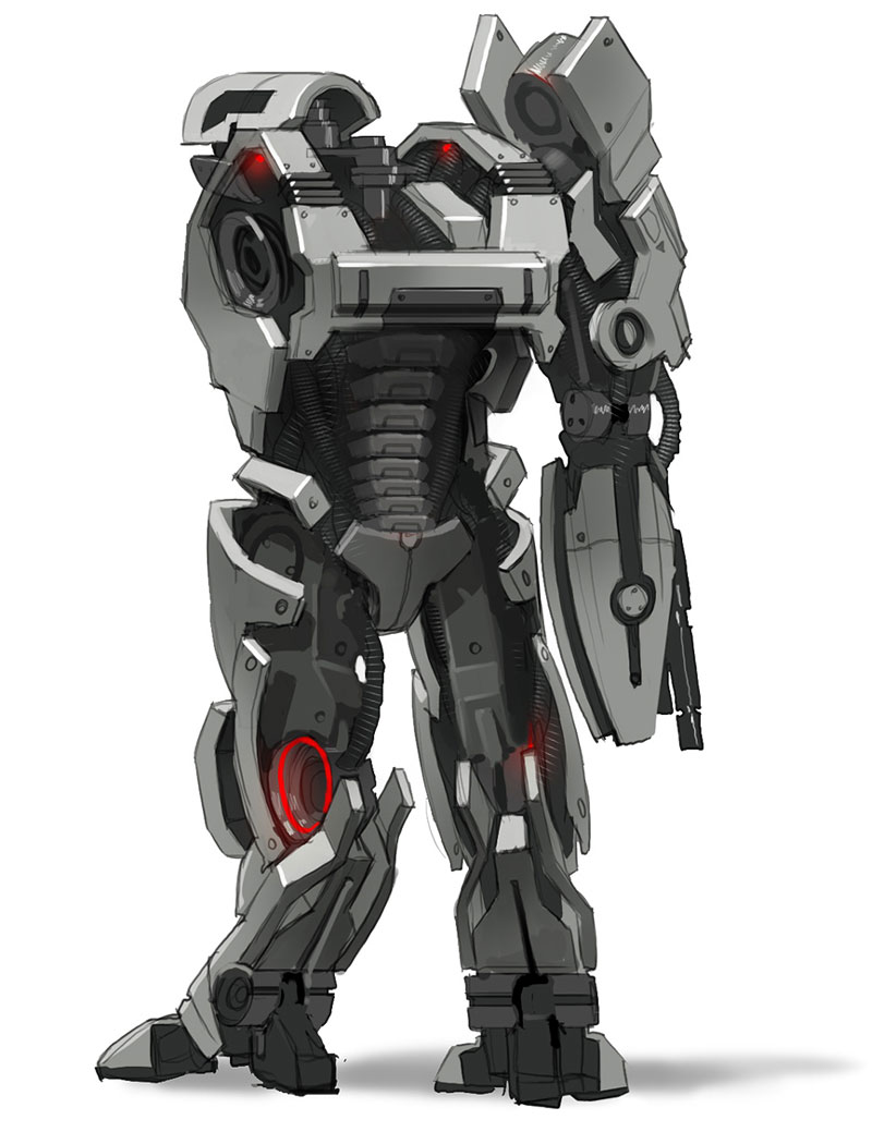 YMIR Mech Backside Art from Mass Effect 2