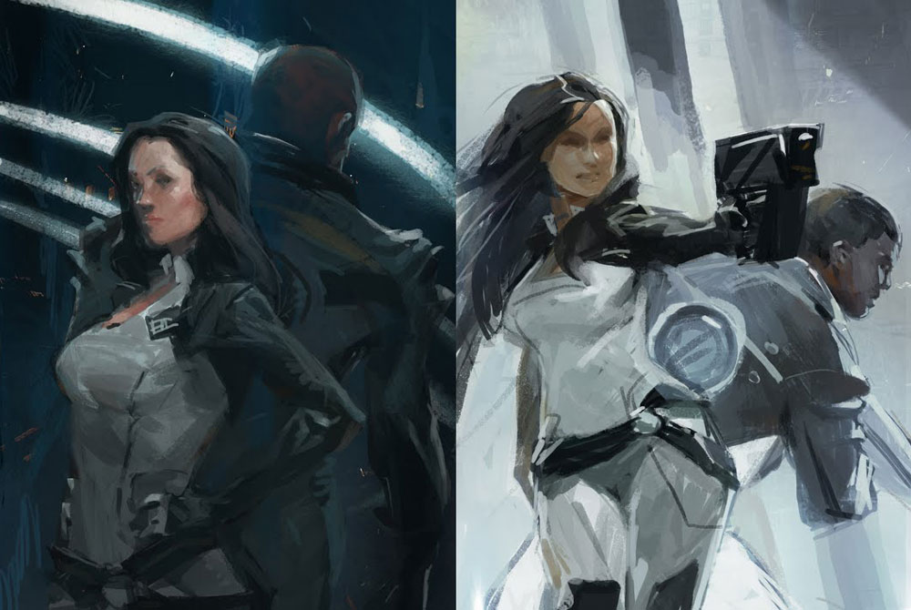 Miranda Lawson Concept Art from Mass Effect 2