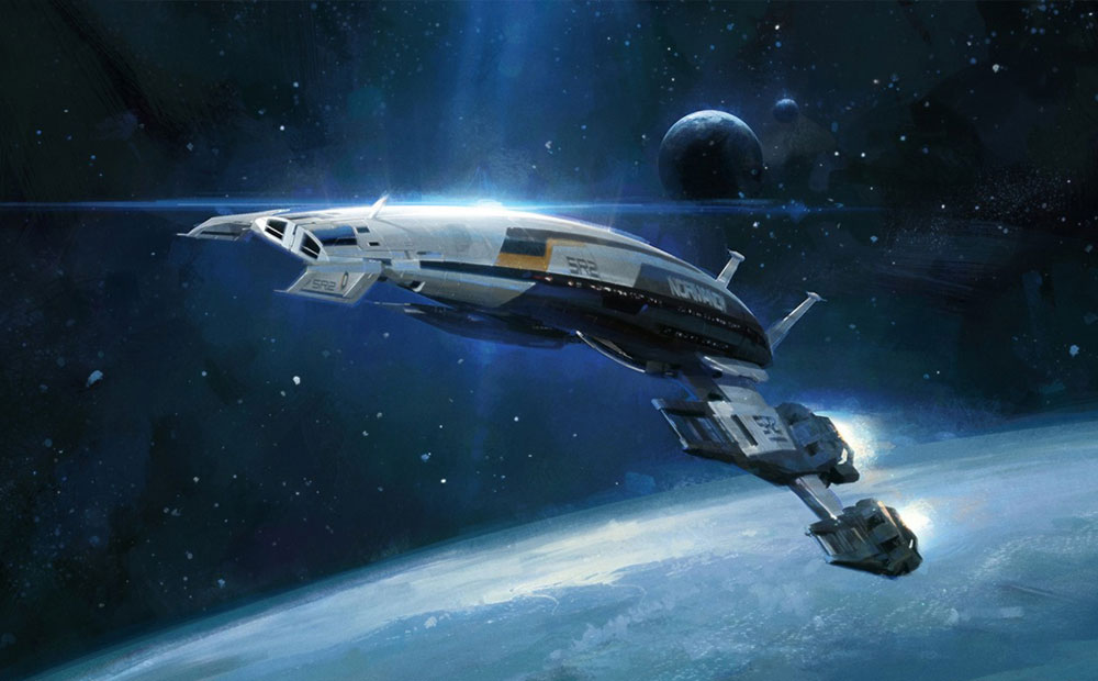 Normandy Art from Mass Effect 2