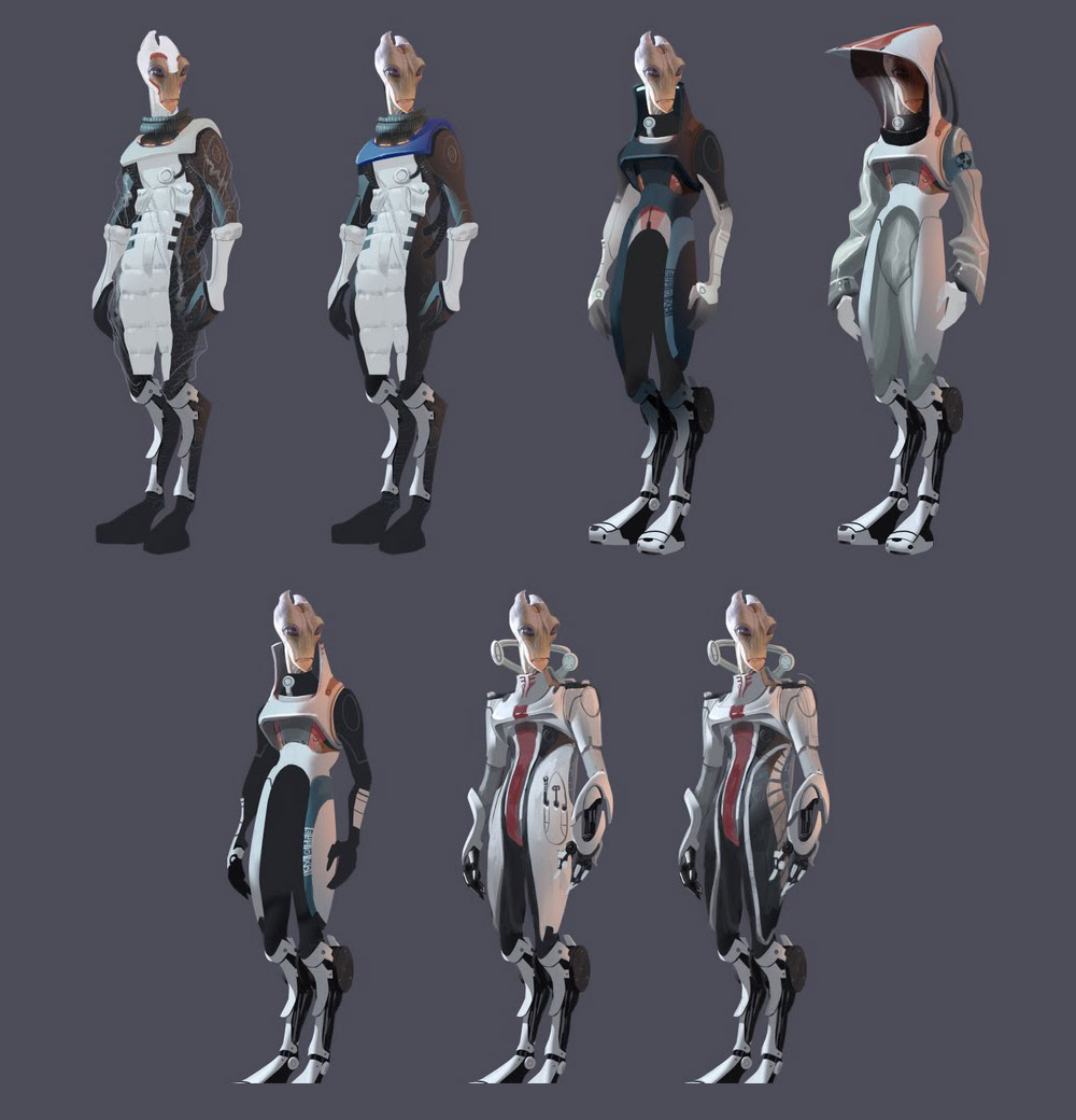 Salarian Concept Art from Mass Effect 2