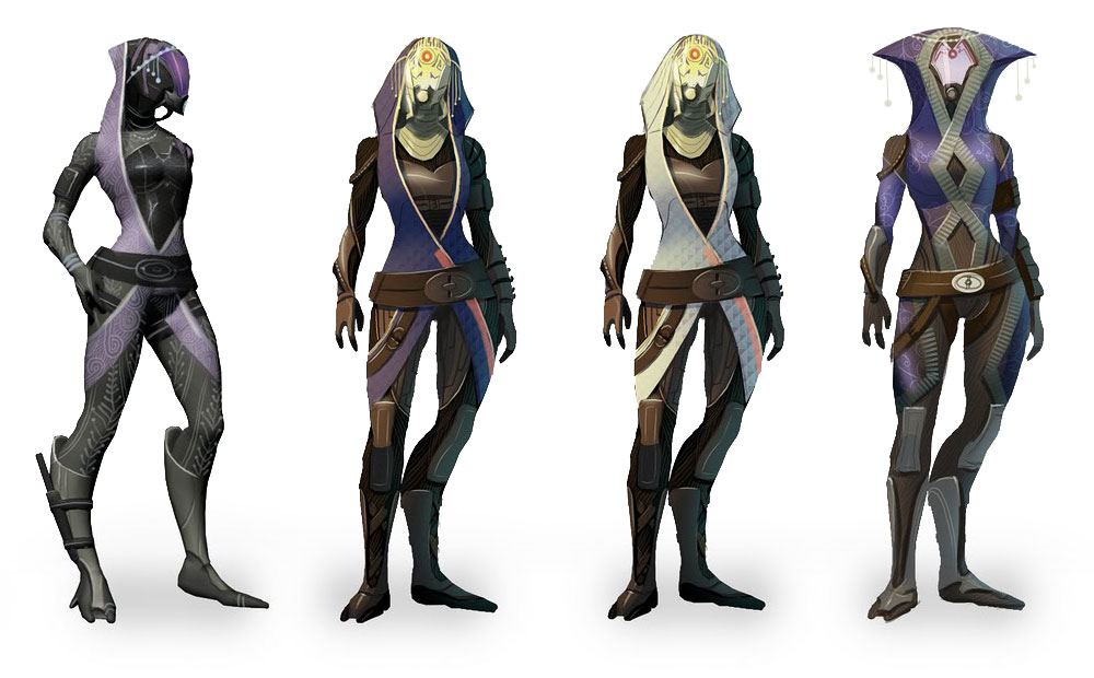Tali'Zorah Concept Art from Mass Effect 2