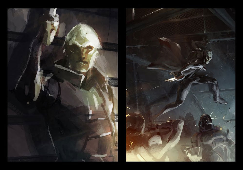 Thane Krios Concept Art from Mass Effect 2