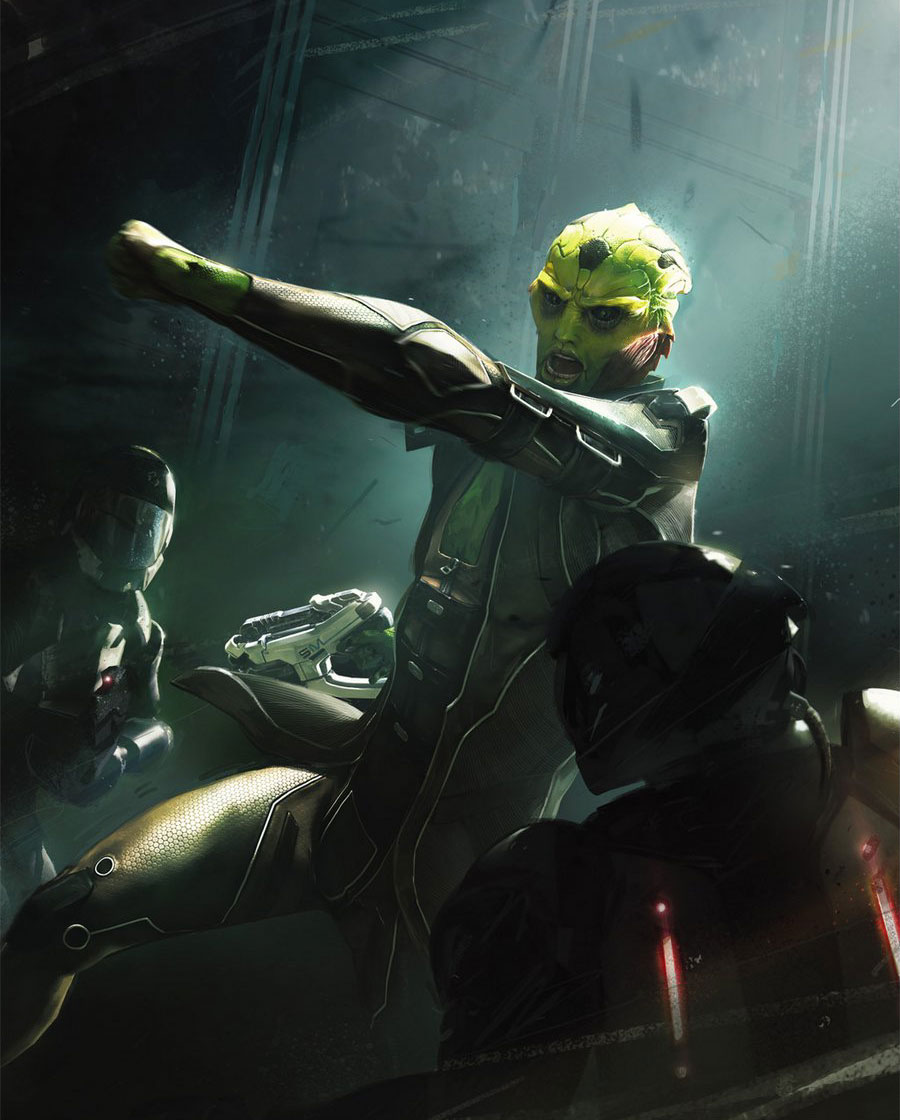 Thane Krios Art from Mass Effect 2