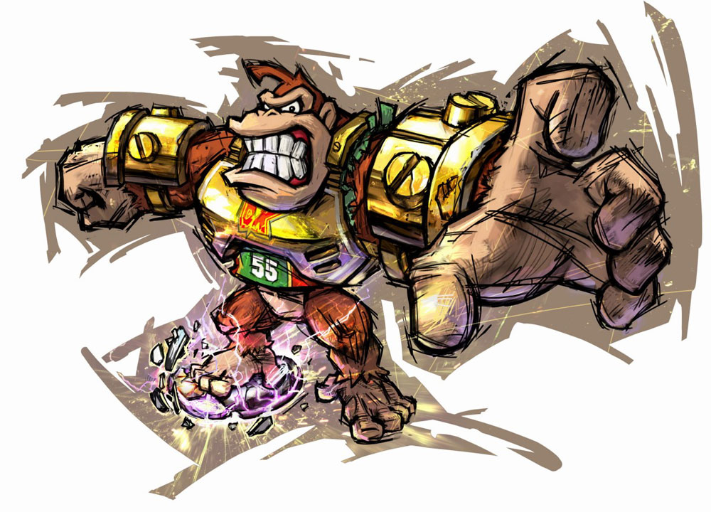 Donkey Kong Art from Mario Strikers Charged