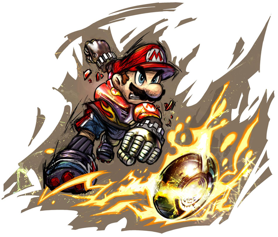 Mario Art from Mario Strikers Charged