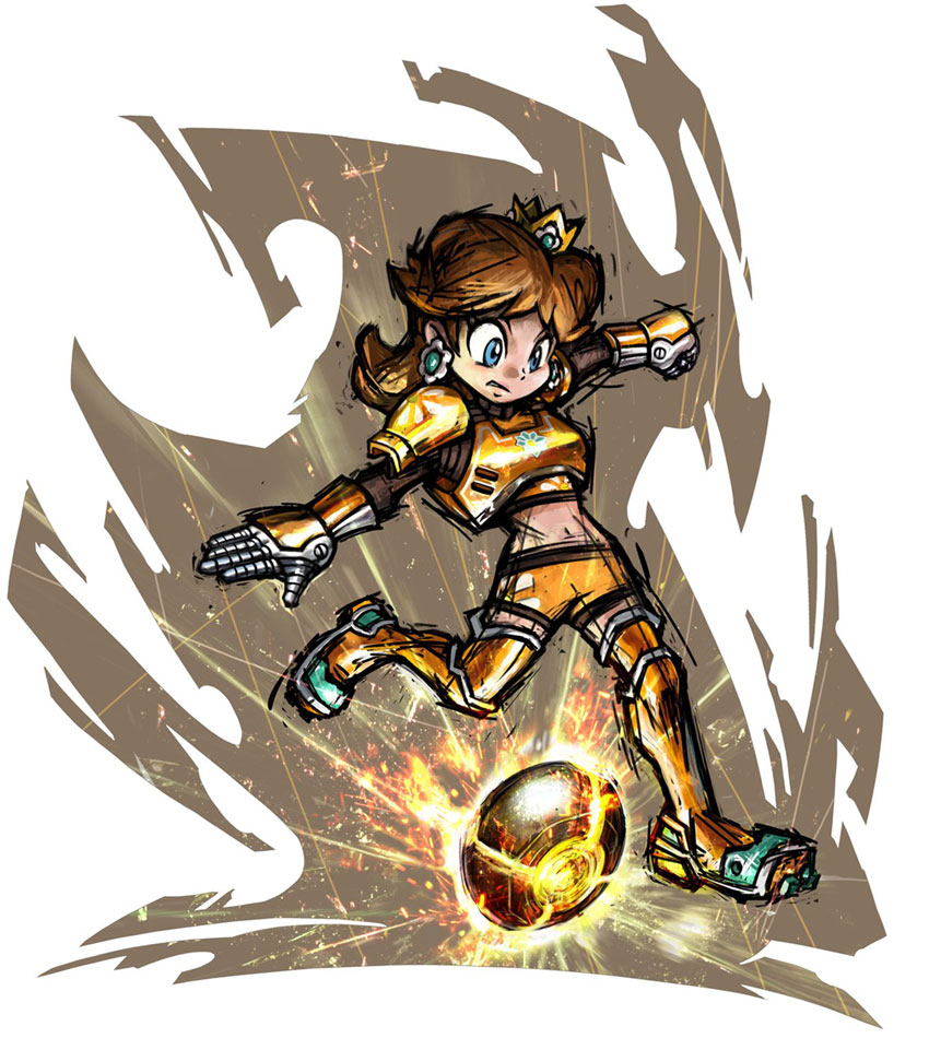 Princess Daisy Art from Mario Strikers Charged