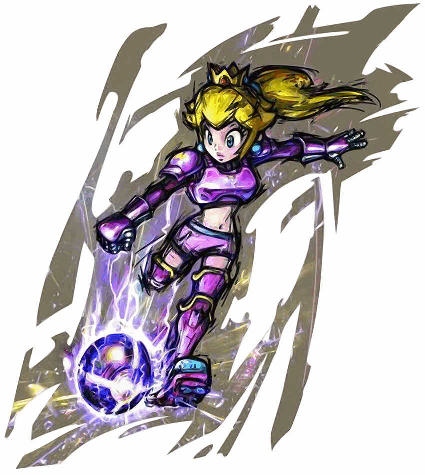 Princess Peach Art from Mario Strikers Charged