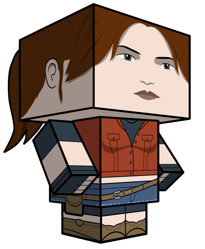 Claire Papercraft Art from Resident Evil: The Darkside Chronicles